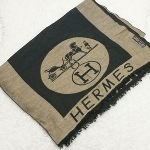 Hermés Cashmere and Silk Scarf